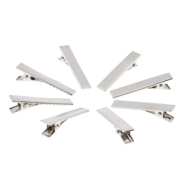 Nyamah Sales 12 PCS Hair Grip Clips Tool Hairdressing Sectioning Cutting Clamps for Salon Make Up Cosmetic Styling (Sliver) 6