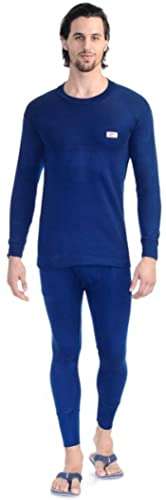 Rupa Thermocot Volcano RNFS Men's Thermal Set Blue- 80