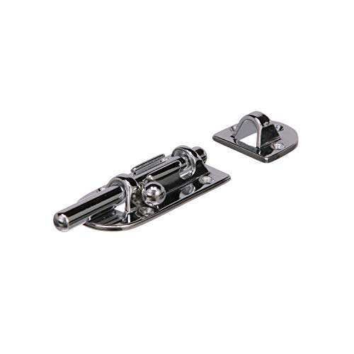 Seachoice Marine-Grade Barrel Bolt, Chrome-Plated Bronze, 4-7/16 in. X 1-7/8 in. 2