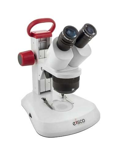 Premium Binocular Stereo Microscope, Dual Magnification, Dual Illumination - Eisco Labs 1