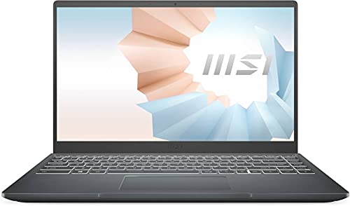 MSI Modern 14 Core i7 11th Gen - (8 GB/512 GB SSD/Windows 10 Home) Modern 14 B11MO-092IN Thin and Light Laptop (14 inch, Carbon Gray, 1.3 Kg)