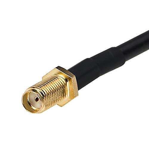 Tecreddy 3ft RG58 Low Loss SMA Female to UHF SO239 Female Ham Radio Antenna Adapter Extension Cable Compatible with Baofeng Kenwood Wouxun Handheld Ham Two Way Radio Walkie Talkie 3