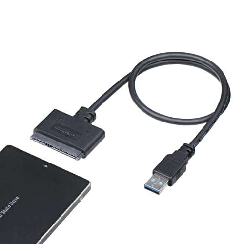 StarTech.com SATA to USB Cable - USB 3.0 to 2.5” SATA III Hard Drive Adapter - External Converter for SSD/HDD Data Transfer (USB3S2SAT3CB) 1