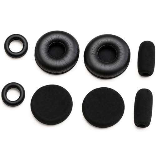 Ear Cushion Kit for Blue Parrott C400-XT Bluetooth Headset 204159 - Replacement Accessories - Ear Cushions, Microphone Foam Windscreens Covers by Global Teck 1