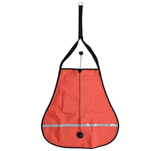 UJEAVETTE® Deluxe Nylon 70Lbs Salvage Lift Bag with Dump Valve for Scuba Diving Orange