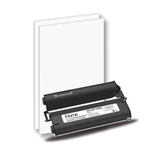 iHome® 4x6 Inch Ink+Paper Cartridge (40 Prints Total), Model Number: IHC46-40
