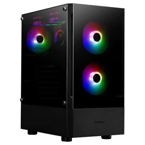 Centaurus Andromeda B9 Gaming PC, AMD Ryzen 7 7800X3D 8-Core, Radeon RX 9060 XT 16GB, 2TB NVME SSD, 32GB DDR5 RAM, Win 11 Pro, WiFi, RGB LEDs, Glass. Custom Built Performance Gaming Desktop Computer 5