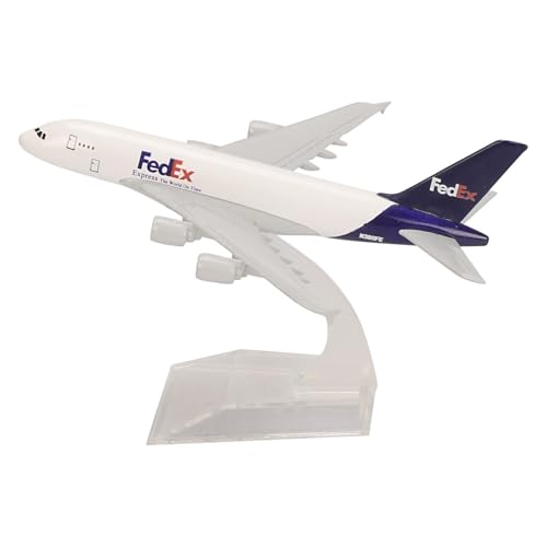 Kartique Aeroplane for Kids FedEx Airlines Die Cast Metal Model | 16 CM Scale Airplane Toy with Stand | Collectible Aircraft Replica for Aviation Lovers, Travel Enthusiasts and Home Decor