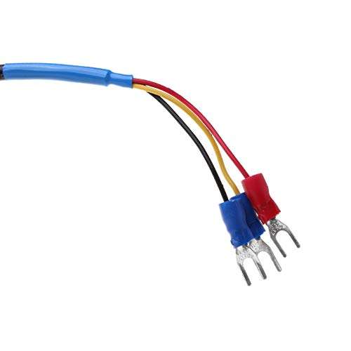 Abnana PT1000 SUS304 Housing Platinum Resistance Temperature Sensor G1/2 Thread 3-Wires (100mm) 6