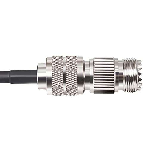 Goupchn CB Radio Antenna Coax Cable 1.6ft 50Ohm UHF PL-259 Male to Male Coaxial Cable RG58 for Ham, CB Radio, Antenna Analyzer, Dummy Load, SWR Meter 3