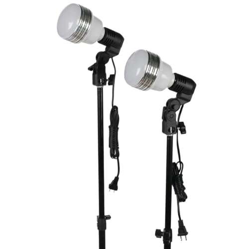 Smith-Victor KT750LED 2-Light LED Umbrella Kit, Includes 45W Bulbs, 33" Umbrellas, Light Stands, and Case 4