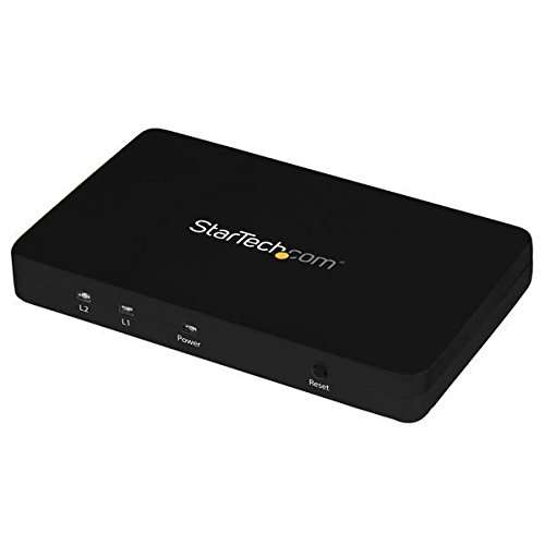 StarTech.com 4K HDMI Splitter - 4k 30Hz - 4 Port - Aluminum - Backward Compatible - HDMI Multi Port - HDMI Hub 4