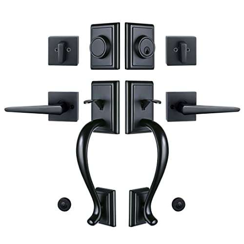 HPUFKOT Portable LED Table Lamp, 3-Levels Brightness Metal Desk Lamp, NB_Hardware Front Double Door Handle 3 Color Touch Control Rechargeable Lamp, Night Light, Bedside Lamp,Dining Room Lamp 1