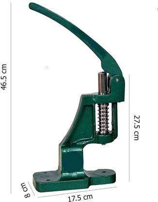 Mass Pro Manual Button Making Machine with 2 Steel Dies 1400 Shells 3