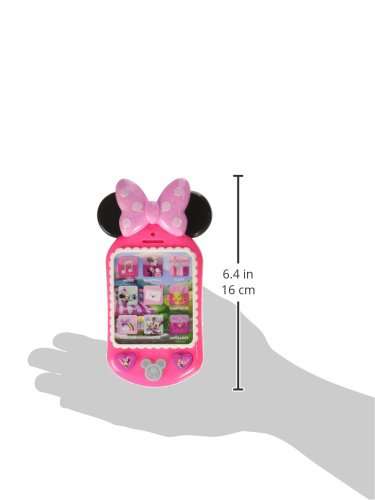 Disney Junior Minnie Bow-Tique Why Hello Pretend Play Cell Phone, Lights and Sounds, Batteries Included, Kids Toys for Ages 3 Up by Just Play 3