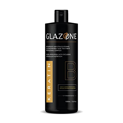 GLAZONE Keratin Deeply clarifies & Removes Residual Prepares Hair For All The Treatments - 1000ML