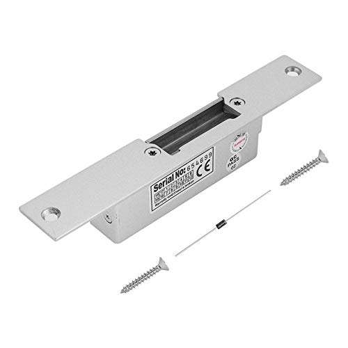 Taidda Electric Strike Lock, Access Control Electric Strike Lock NC NO Cathode for Wood Metal Door1# 1