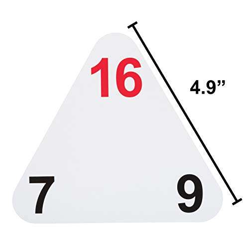 LEARNING ADVANTAGE Original Triangle Flash Cards - Addition and Subtraction - Set of 20 - In-Home Learning - Math Flash Cards 4