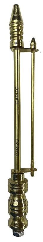 CARIZO Car Front Bonnet Flag Rod with Golden Solid Brass Finish Compatible with Tata Punch (2021)