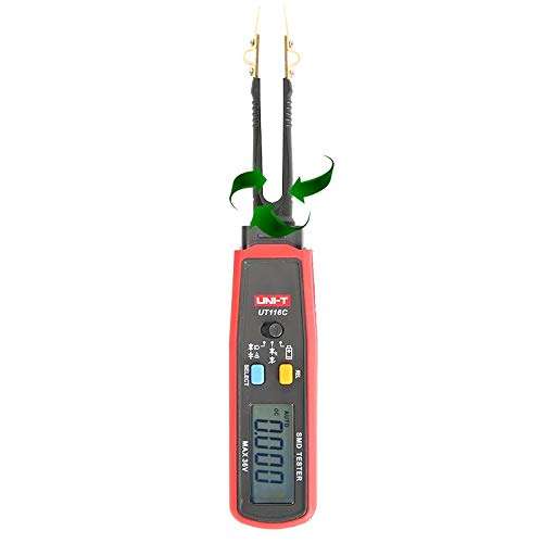UNI-T SMD Tester UT116C SMD Component Test Clip Multimeter, Count: 6000, Resistance: 60MΩ, Capacitance: 100mF, Diode: 3.2V, Continuity: ＜50Ω 2