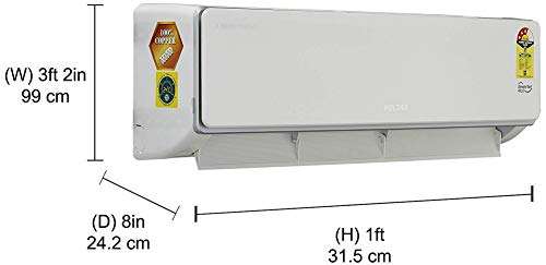 Voltas 1.5 Ton 5 Star Inverter Split AC (Copper SAC_185V_ADS White) 3