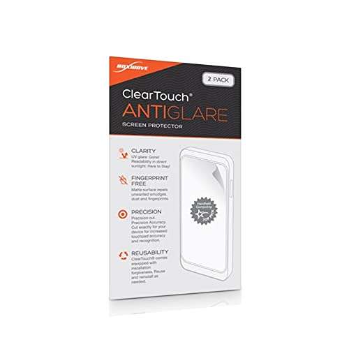 BoxWave Screen Protector Compatible with Wahoo ELEMNT - ClearTouch Anti-Glare (2-Pack), Anti-Fingerprint Matte Film Skin 4