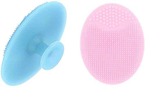 Syga 1 Pieces Facial Cleansing Pads, Soft Silicone Face Scrubbers Exfoliators Face Blackhead Removing Massage Tool (Assorted Color)