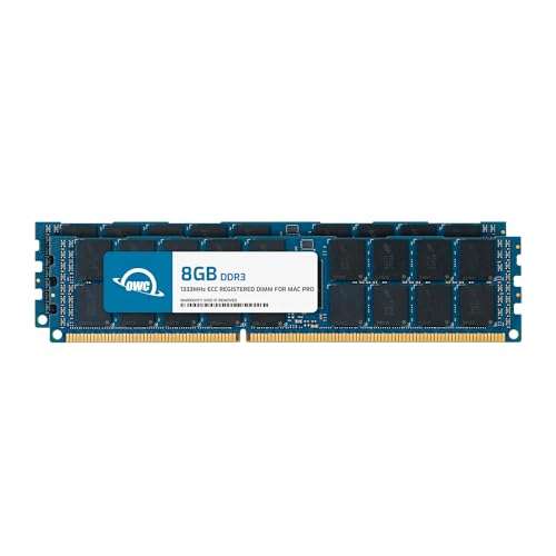 OWC 96GB (6x16GB) DDR3 ECC Registered CL9 PC3-10600 1333MHz SDRAM Memory Upgrade Module Compatible with 2009 2010 2012 Mac Pro Nehalem & Westmere Models (OWC1333D3X9M096) 1
