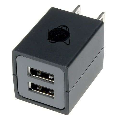 Japang SPN5750A Dual Port 2 USB Port Travel Adapter Compatible for Smartphone Mobile & Tablet 1