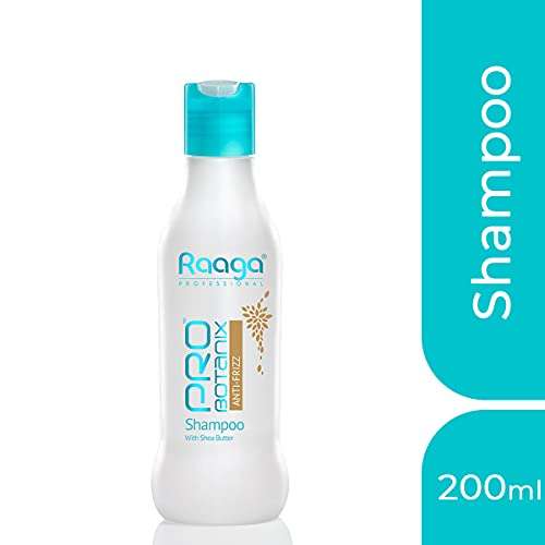 Raaga Professional Pro Botanix Anti-Frizz Shampoo with Shea Butter (200 ml) Smoothes and Controls Unruly Frizzy Hair, Deep Moisturization | Suitable For Men & Women 3