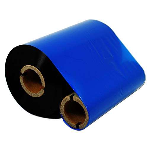 DEFMATE 4.33" x1476' (110mmx450m) Thermal Transfer Ribbon Ink Outside Wax Ribbons Resin Enhanced Wax for Zebra GK420D SM4 ZT410 GC420t GK420t GX420t GX430t Tec Datamax Intermec Citizen Printer