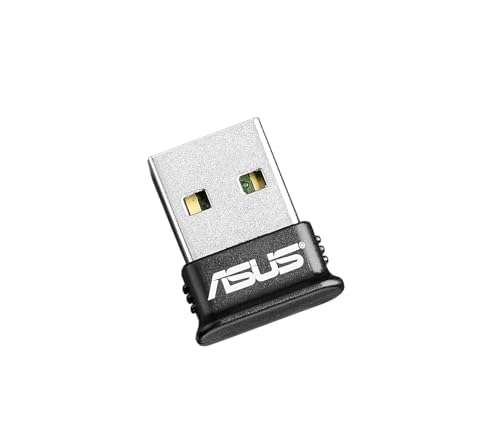ASUS USB-BT400 USB Adapter w/ Bluetooth Dongle Receiver, Laptop & PC Support, Windows 10 Plug and Play /8/7/XP, Printers, Phones, Headsets, Speakers, Keyboards, Controllers,Black 1