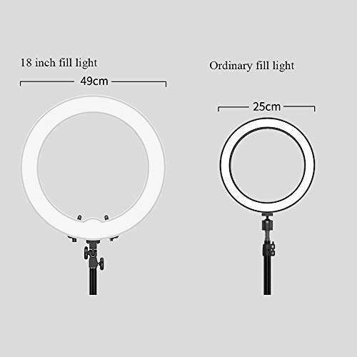 JION Doost 19-Inch External Dimmable SMD Led Ring Light Lighting Kit with Light Stand, Mobile Phone Holder, Hot Shoe Adapter for Portrait YouTube Video Capture 6