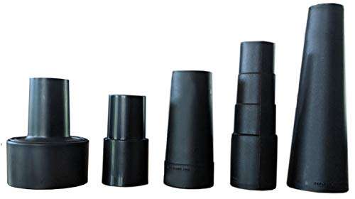 TDVS Universal Vacuum Hose Attachments Kit For Accessories Reducer Designed to Fit More Vacuums Than Any Other Adapters -5 Adapters Fits 1 1/16 to 1 3/4 inches Plus 2 1/2 to 1 1/4 Shop Vac Hose Connec 1