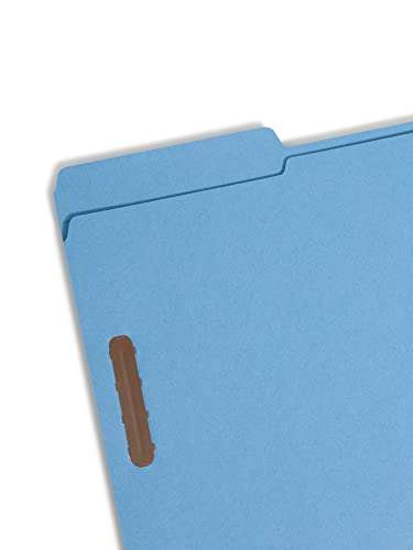 Smead Fastener File Folder, 2 Fasteners, Reinforced 1/3-Cut Tab, Legal Size, Blue, 50 per Box (17040) 3