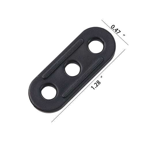 Vctitil 30Pcs Outdoor Cord Rope Fastene Tent Lock ?Cord Tightener Tightening Hook Buckle Tent Accessories Buckle Adjustment Buckle 2