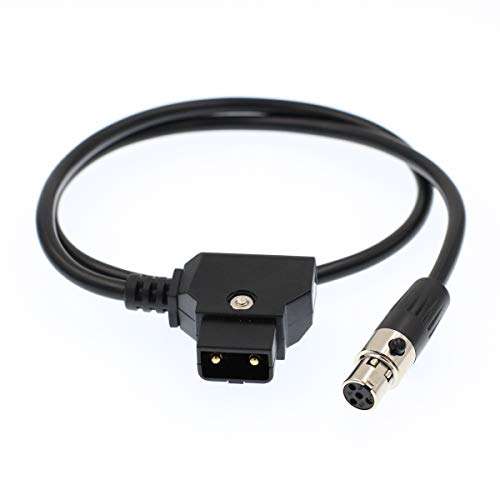 DRRI TVLogic D-Tap to Mini XLR Power Cable for Alphatron EVF-035W-3G viewfinder/VFM-056W / VFM-058W Monitor 1