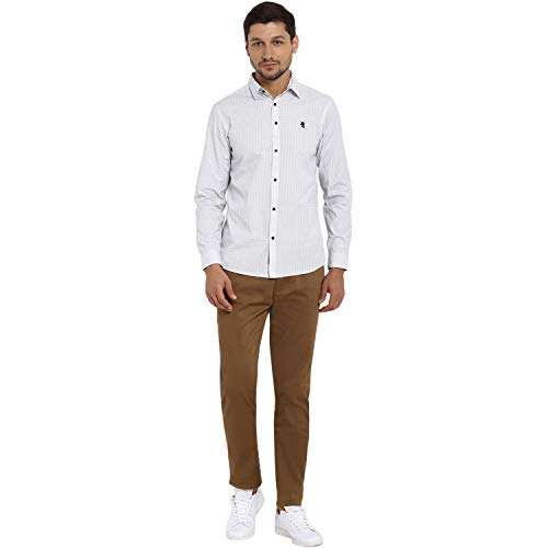 Red Tape Men's Printed Regular Fit Shirt (RSF8925A_Dot White_M 5