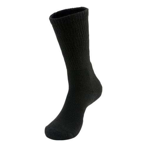 Thorlos Unisex Adult Xj Max Cushion Crew Running Socks, Black (1 Pair), Large US 1