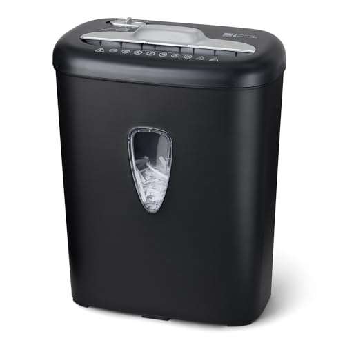 Amazon Basics 8 Sheet Cross Cut Paper and Credit Card Shredder with 4.1 Gallon Bin, Black 5