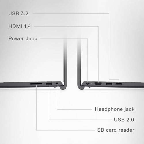 DELL Inspiron 3520 15.6" Touchscreen i7 Laptop, 15.6" FHD Touchscreen, Intel Core i7-1255U, 32GB RAM, 1TB SSD, Numeric Keypad, Webcam, SD Card Reader, HDMI, Wi-Fi, Windows 11 Home, Black 5