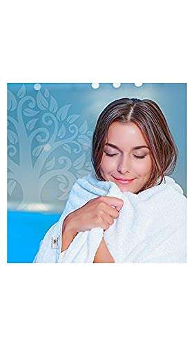 ELSTONE HOME Cotton White Gold Large Size Bath Towel Color: White (Pack of 1) 4