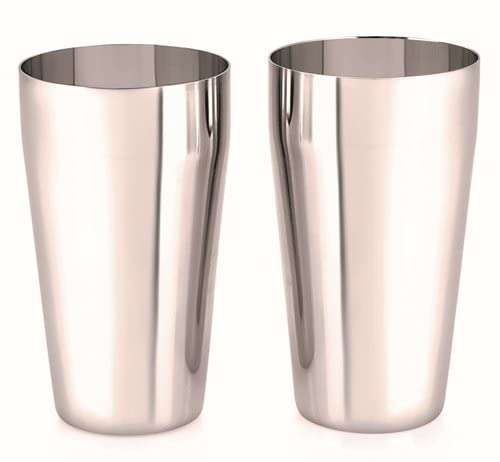 Sahishnu Online And Marketing Stainless Steel Tumblers Set of 2, Indian Stainless Steel Lassi Glasses, Multi-Purpose Steel Glass 4