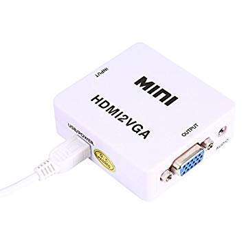 Platter 1080P HDMI to VGA Converter with Audio HDMI2VGA Adapter Connector 1