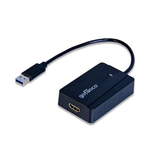 gofanco USB 3.0 to HDMI Video Graphics Adapter for Multiple Monitors - Up to 2560x1440 for Windows and macOS, DisplayLink Chip, Includes HDMI-to-DVI Adapter, USB 3.0 Video Adapter (USB3HDMI) 5