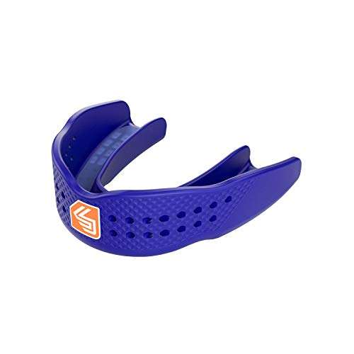 Shock Doctor Mouthguard Superfit – Easy-Fit Strap/Strapless mouthguard – Low Profile Fit Perfect for Basketball, Hockey, Lacrosse, All Sport 1