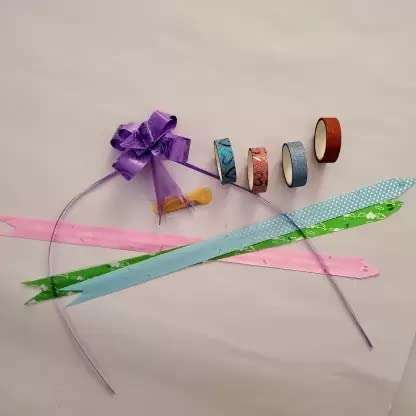 Sejas Collections Jaipuri, Chunri Print Gift Wrapping Paper Sheets with 4 Glitter Tape, 4 Flower Ribbon for Multipurpose Use Pack of 20 Sheets (Set of 2, Green,Purple) 3