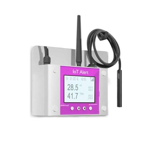 Server Room Temperature and Humidity Monitor with Advanced High Accuracy Sensors/SMS for Data Centre, Bio Labs, Pharma Cold Room Along with Calibration Certificate 2