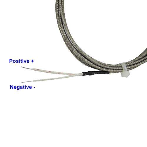 DJ Type Thermocouple Temperature Sensors for Exhaust Gas with 90° Bend Probe, 1/8” Compression Fittings & 3.3 ft Lead Cable 5