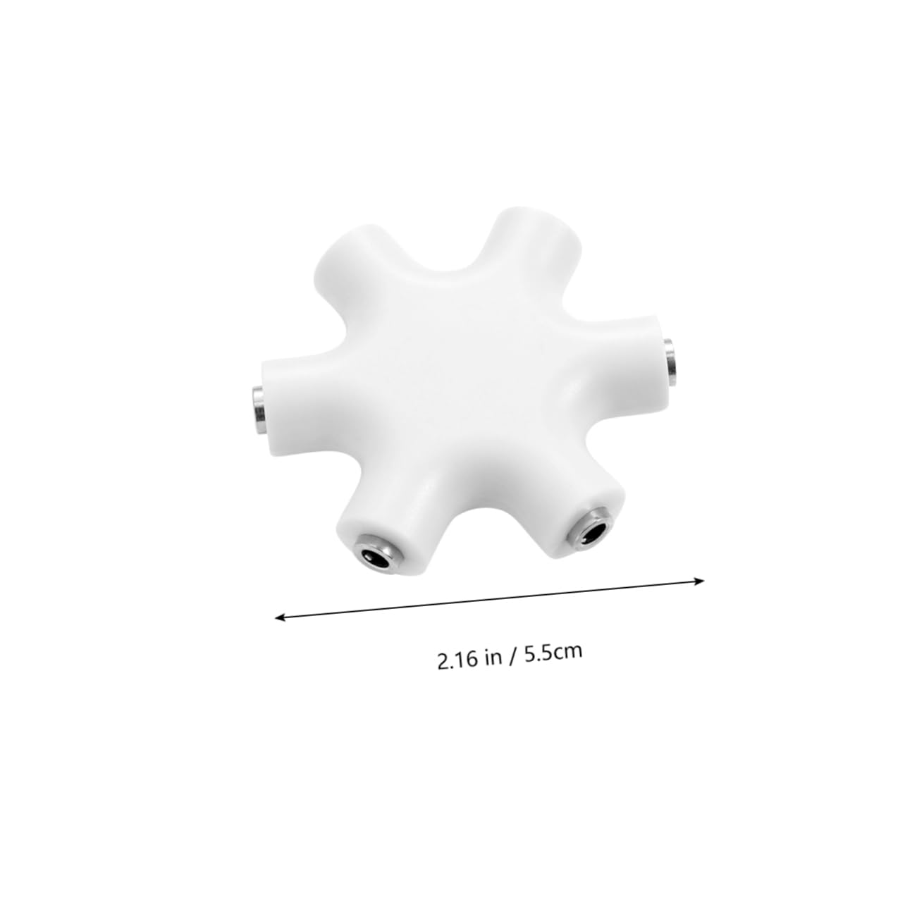 DIYEAH Way Audio Splitter Snowflake Shape Headphone Sharing Device for to Earphones Speakers Compatible with All Digital Devices Friendly 3